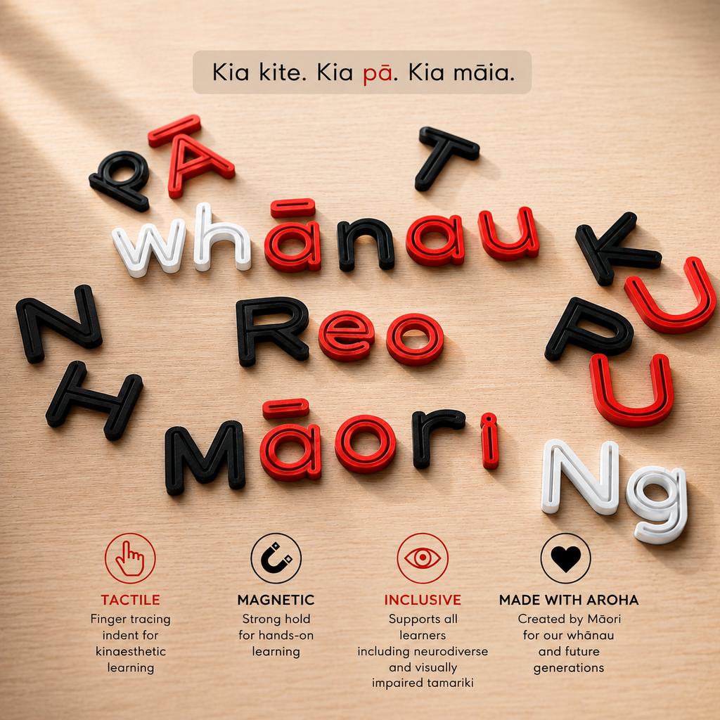 KUPU KUPU KUPU  Te Arapū Māori — Premium Tactile Māori Alphabet Resource